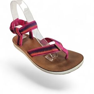 Teva On The Right Trek Sandal Sunset Pink Purple Orange Sport Hiking 7